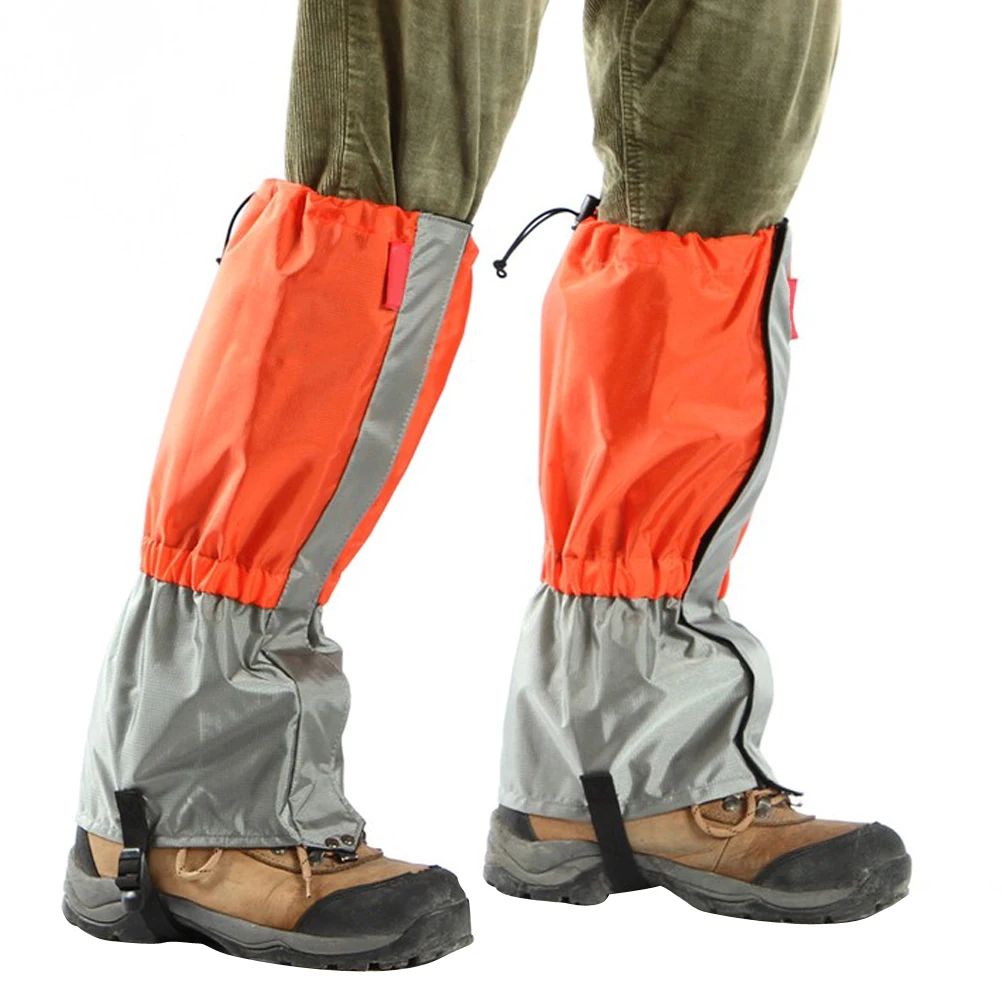 

Outdoor Waterproof Windproof Gaiters Leg Protection Guard for Skiing Hiking Climbing Moutaineering (Orange)