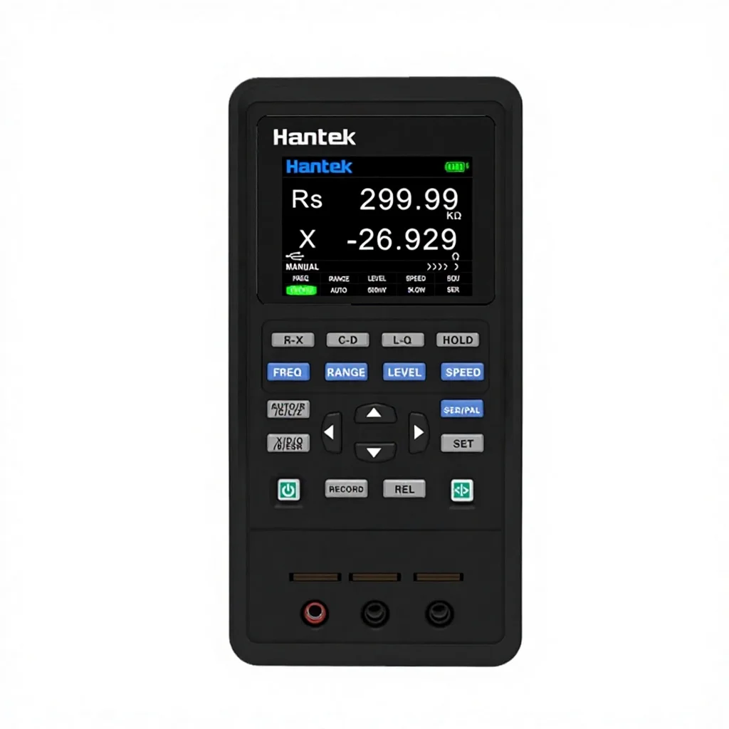 

Handheld LCR Meter 0.3% Accuracy 3V/6V Output with 10 Typical Test Frequencies
