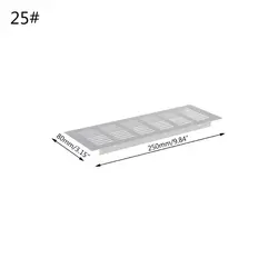 Rejilla ventilación rectangular malla transpirable aleación aluminio, cubierta rejilla ventilación multiusos y