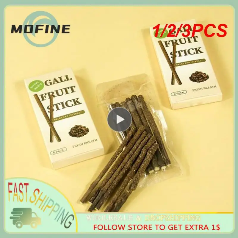 1/2/3PCS Sticks/box Cat Chews Products All Natural Catnip Sticks Wood Tengo Molar Sticks Teeth Cleaning Cat Sticks for Cats of