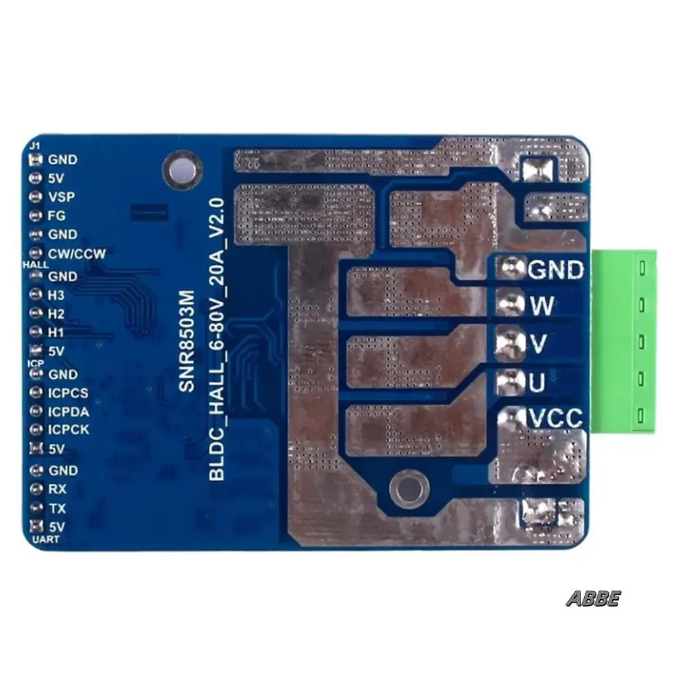 

Hall Motor Control Driver Board Motor Regulator BLDC Three Phase DC Brushless Motor Controller High Power 1600W