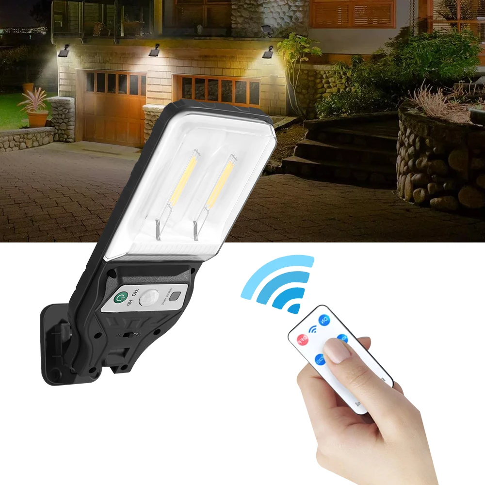 

1 внешний фонарь на солнечной батарее, 2 ячейки, двойной вольфрамовый провод, 3 режима освещения, датчик движения, освещение для сада, стен, двора, дорожек