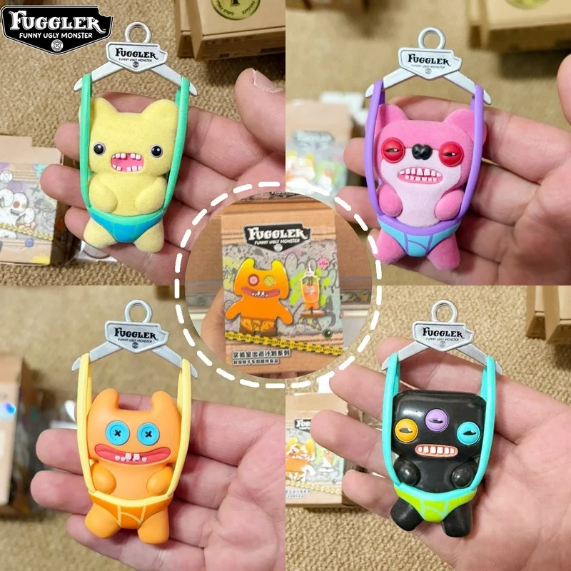 

Fuggler X Jaka Original Blind Box Car Decoraiton Ornament Model cute Ugly Monster Figure Statue Desktop Toy Doll Birthday Gift