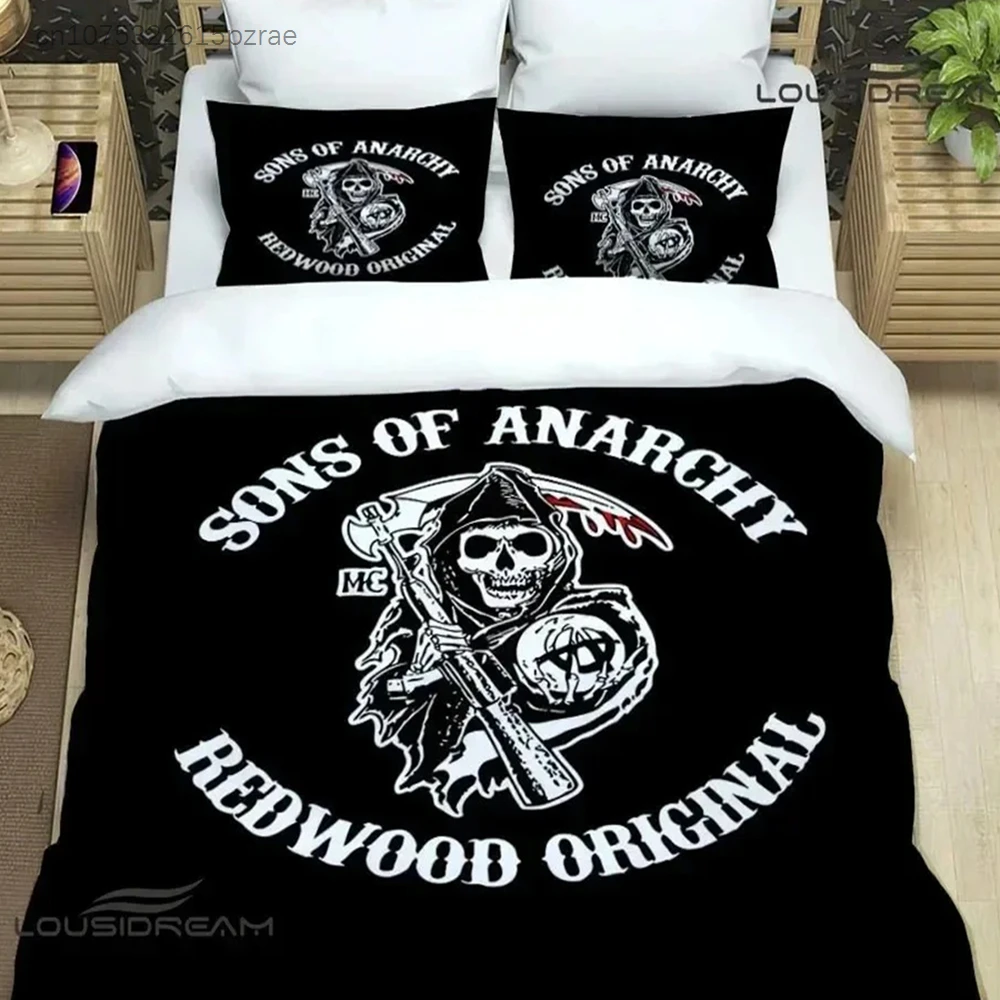 sons-of-anarchy-レトロ寝具セット寝室用ソフトモダンベッドカバー快適な子供用布団カバーキルトカバーと枕カバー