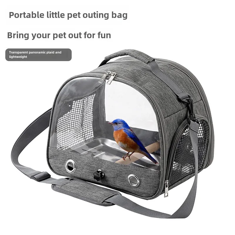 Parrot Takeout Inclined Shoulder Bag Portable Bird Handbag Out Foldable Pet Bag Hamster Rabbit Pet Out Cage Birds Cage