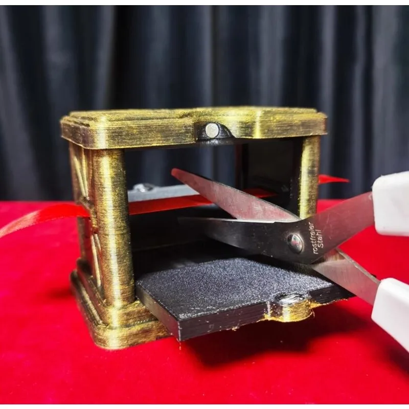 

Ribbon Restoration Box Magic Tricks Cut and Restore Ribbon in a Vintage Box Visual Restoration Magia Close-up Illusions Gimmicks