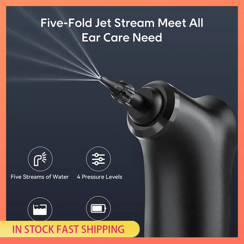 

AA05 Electric Ear Cleaner Kit 4 Pressure Modes Water Irrigation Ear Washer Washing Health Care Removal Kit For Adults Kids