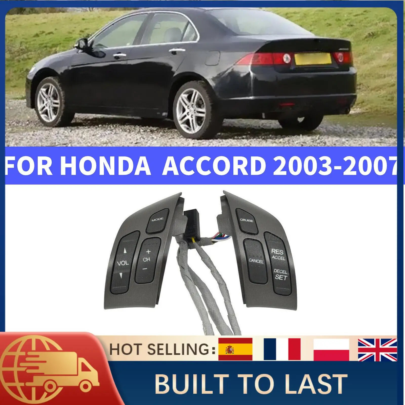 

Переключатель управления рулевым колесом для Honda Accord Odyssey 2003-2008 OEM круиз-аудиокнопка 35880-SDB-A21 автозапчасти с прямой посадкой