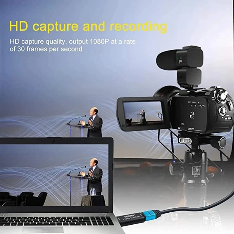 Imagem -03 - Cartão de Captura de Vídeo Compatível com Hdmi Usb 2.0 3.0 1080p 30 60fps 4k Grabber Box para Jogo Gravador de Câmera