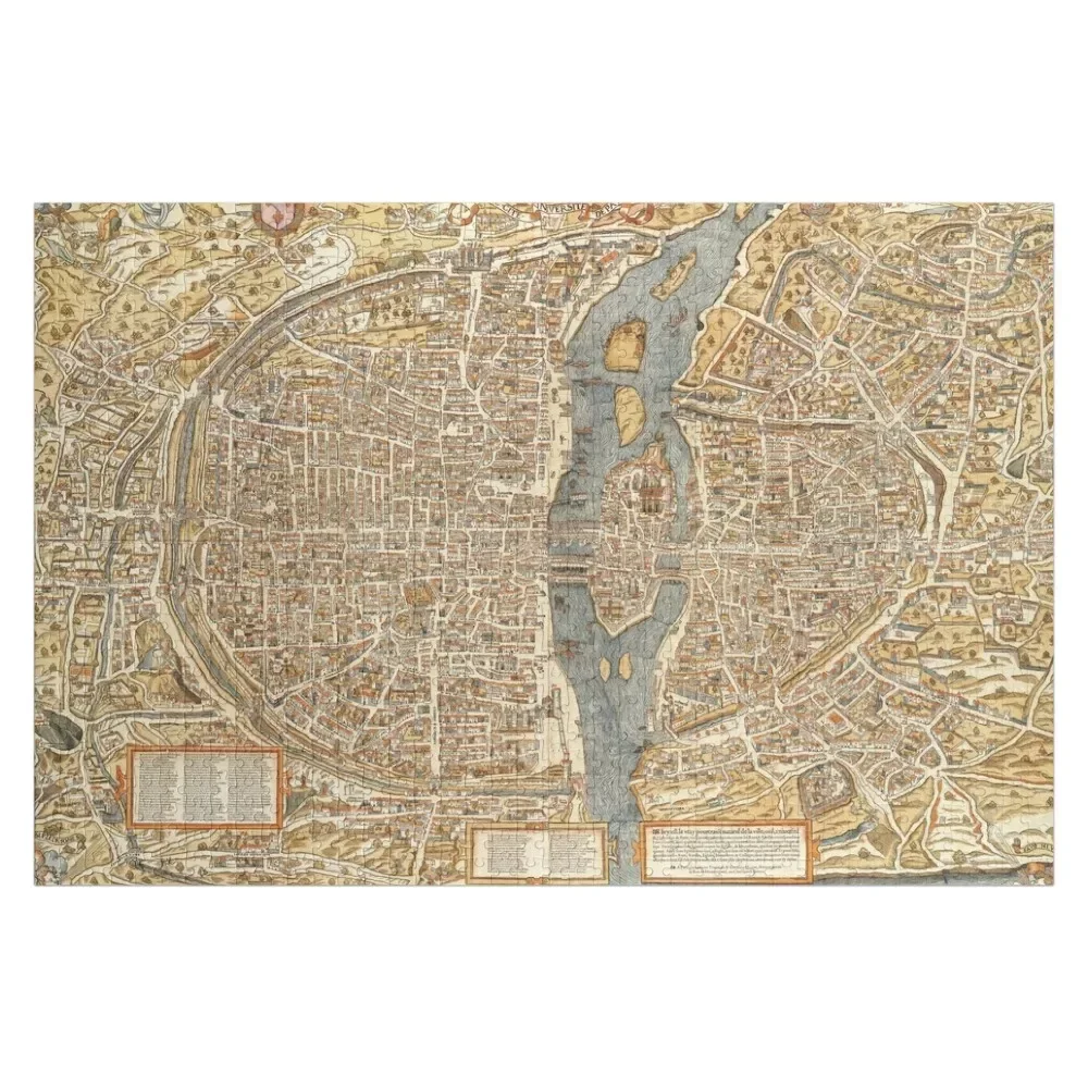 

Map Print of Paris by Truschet and Hoyau, c. 1550s AD. Jigsaw Puzzle Personalized Photo Puzzle