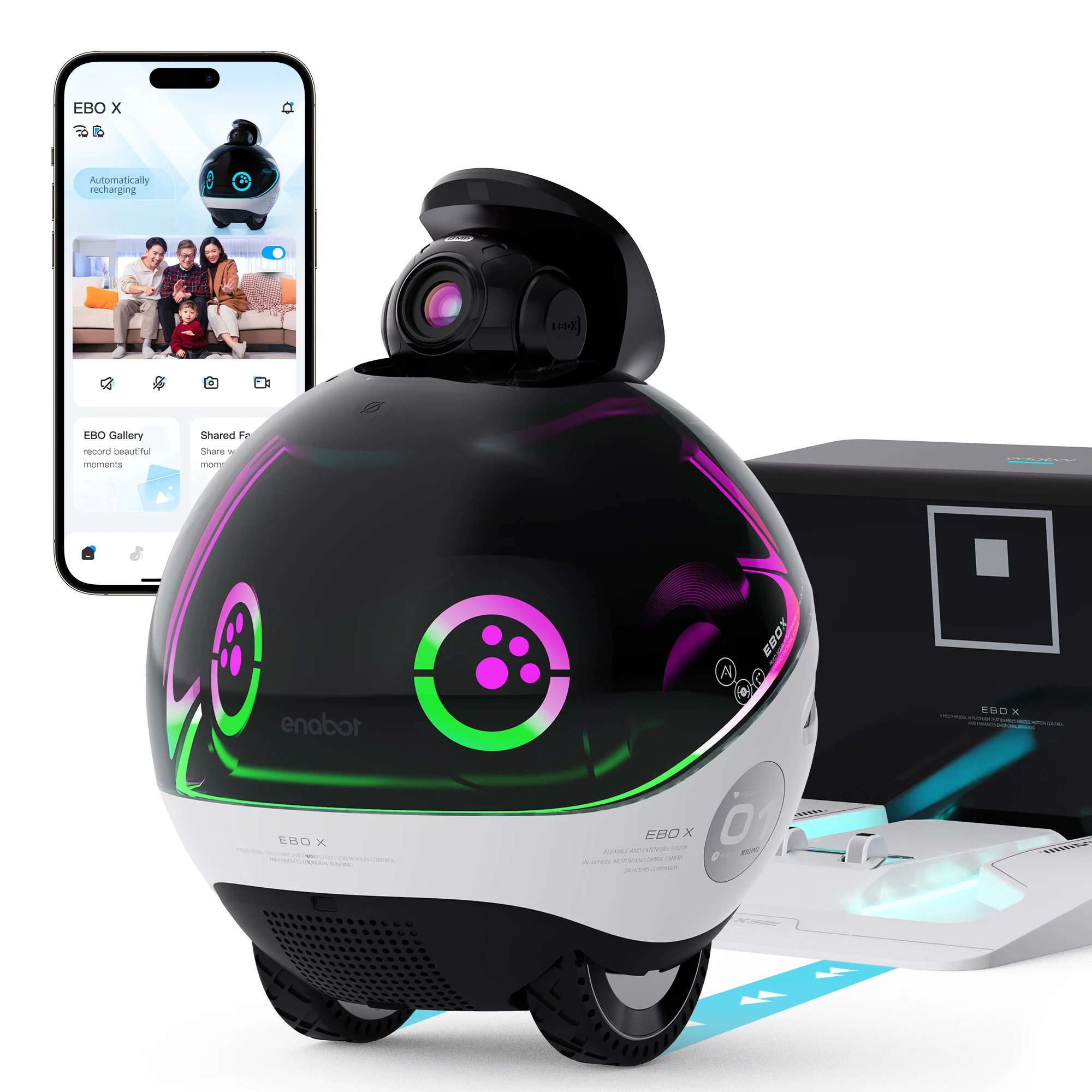 Ebo X Smart Robot with HD Camera for Home Security