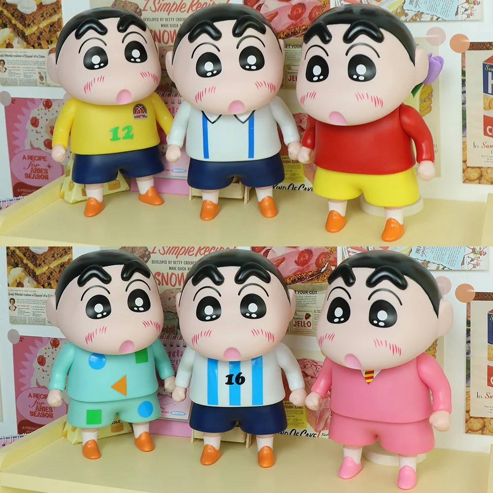 

New 6Types 22CM Crayon Shin-chan Figure Harano Shinnosuke Xiaobai Anime Doll Desktop Living Room Home Ornament Gift