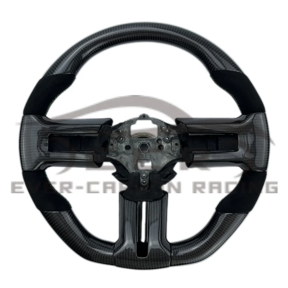 Ever-Carbon Racing ECR High Quality Customized Carbon Fiber Steering Wheel For Ford Mustang Bodykit