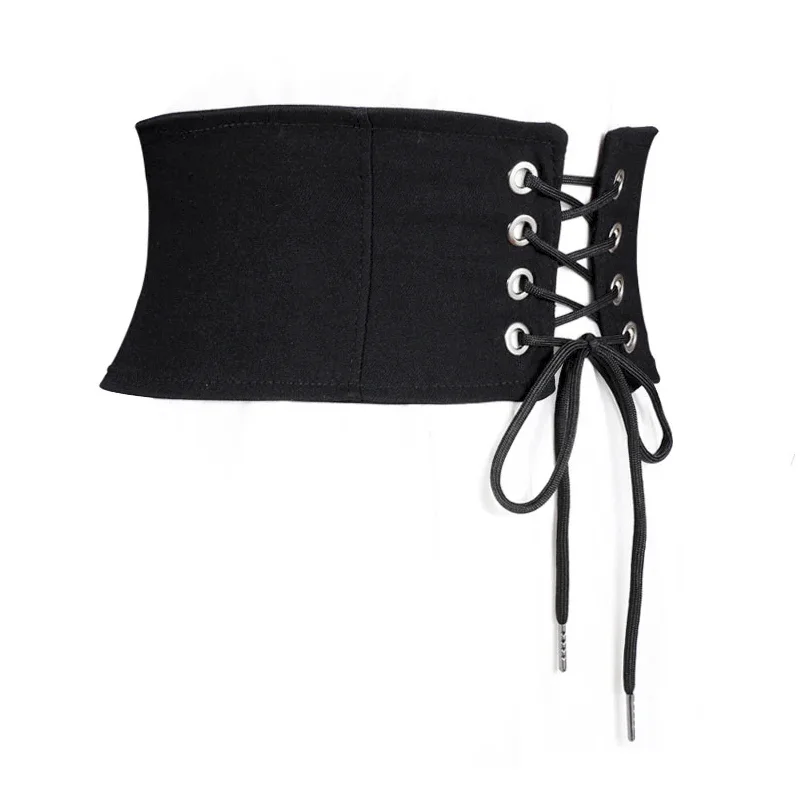 Fashion Women\'s Corset Belt Black Dress Designer Waistbands Lady New Zipper Cummerbunds Elastic Wide Waist Belts