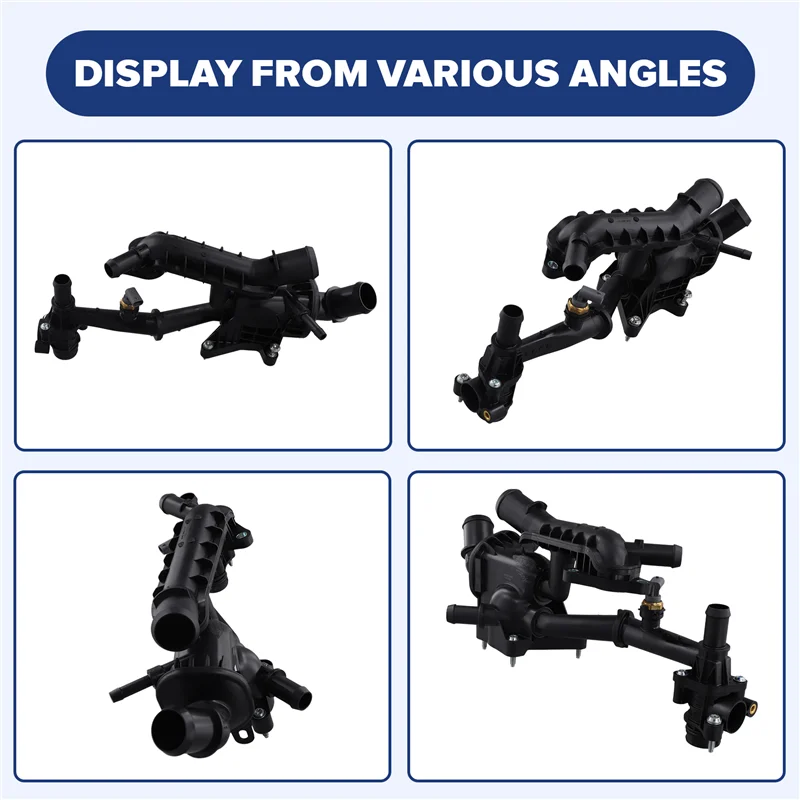 

ABXN-Car Thermostat Assembly Engine Coolant Thermostat H6BG-8575BA For Ford Focus 2018-2019
