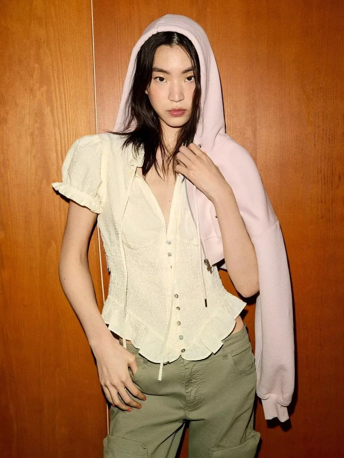 

Новая летняя женская блузка с узлами, простой дизайн, для повседневной носки, этнический сценический костюм, для возраста 8-25 лет, 2026