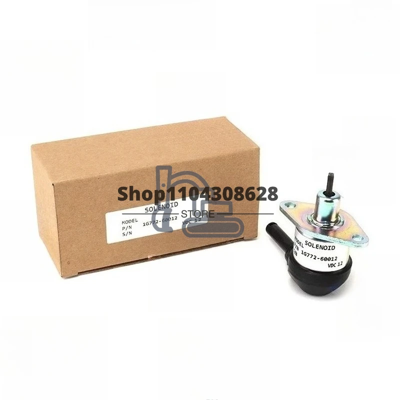 

Электромагнитный клапан остановки подачи топлива 12В 1G772-60012 (аналог 1G772-60014) для двигателей Kubota V3300, V3600, V3307, тракторов KX0574, M6040F