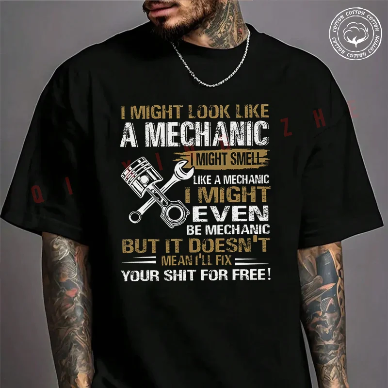 

Moto Men's T-shirt Fashion Motorcycle Digital Print Cotton T Shirt Short Sleeve Exquisite Design Essential Top Tees