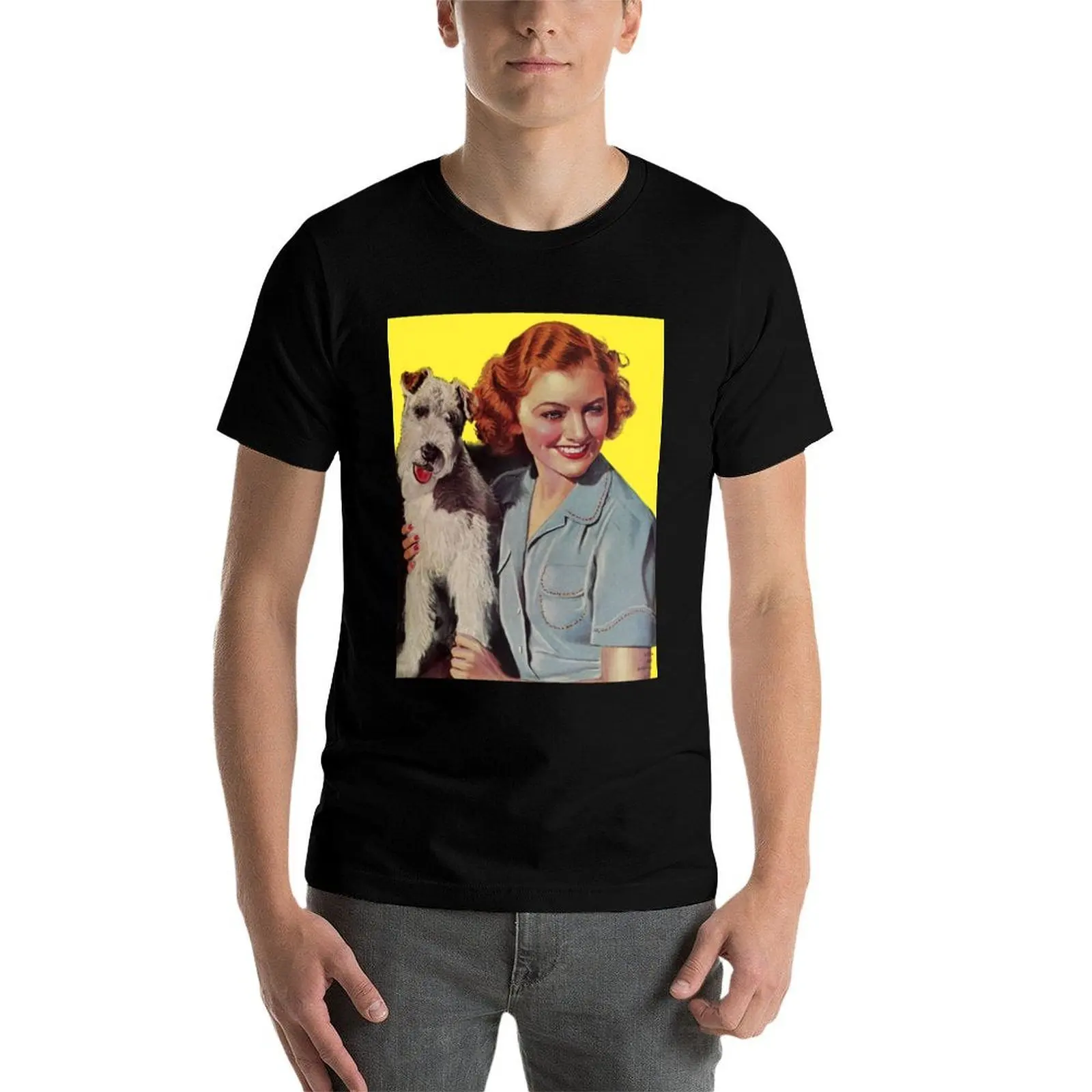 

MYRNA LOY and ASTA T-Shirt t shirts for man cotton soft t shirt man plain T-Shirt