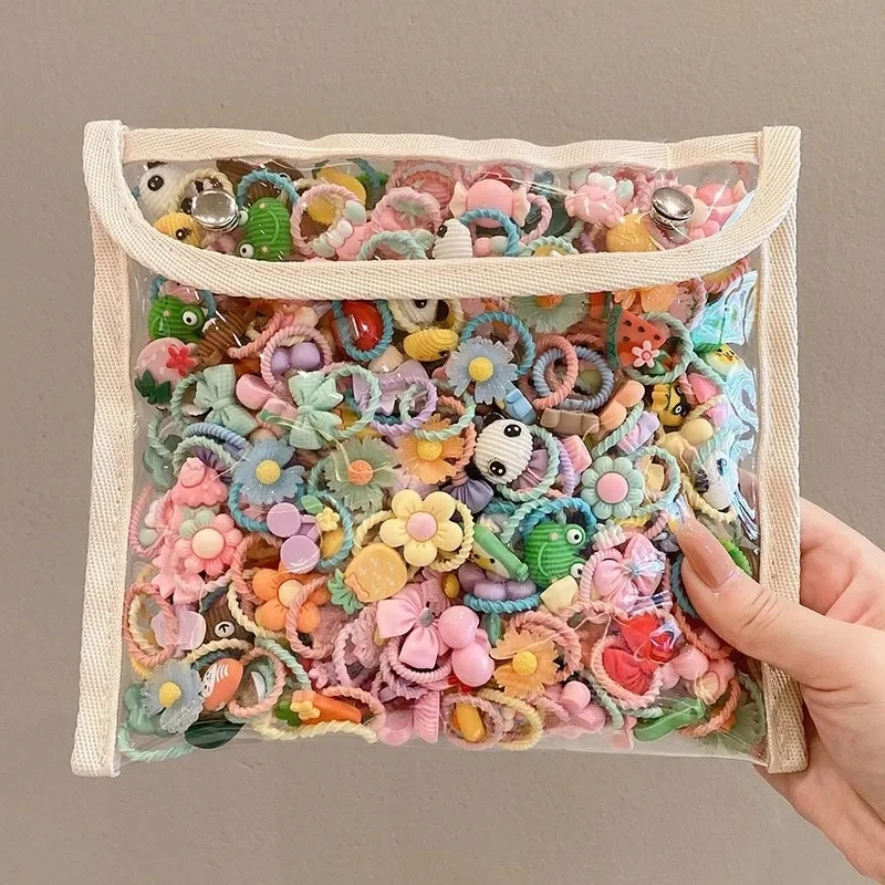 10-200 قطعة إكسسوارات شعر الأطفال لطيف عقال الصيف نمط جديد شريط مطاطي صغير الطفل عقال إكسسوارات الشعر