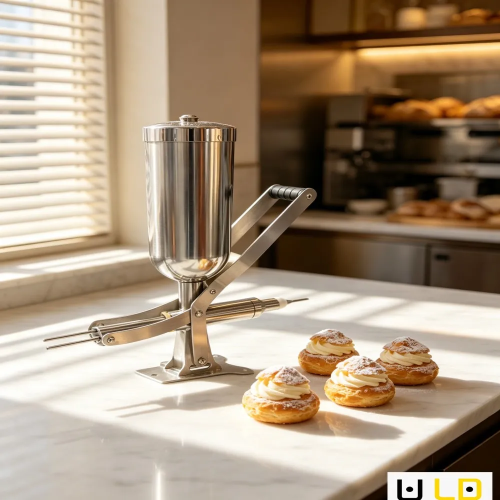 Plug-In Cream & Paste Filling Machine For Egg And Fruit  With Dispensing Function