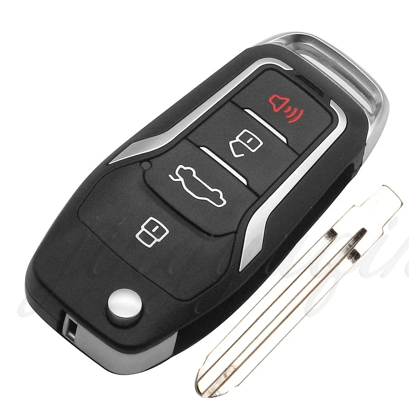 jingyuqin Modified Flip Car Key 433Mhz ID67 for Toyota Hilux Fortuner Camry Yaris Vios Innova Tokai Riki Remote Fob FCCID: B44TA