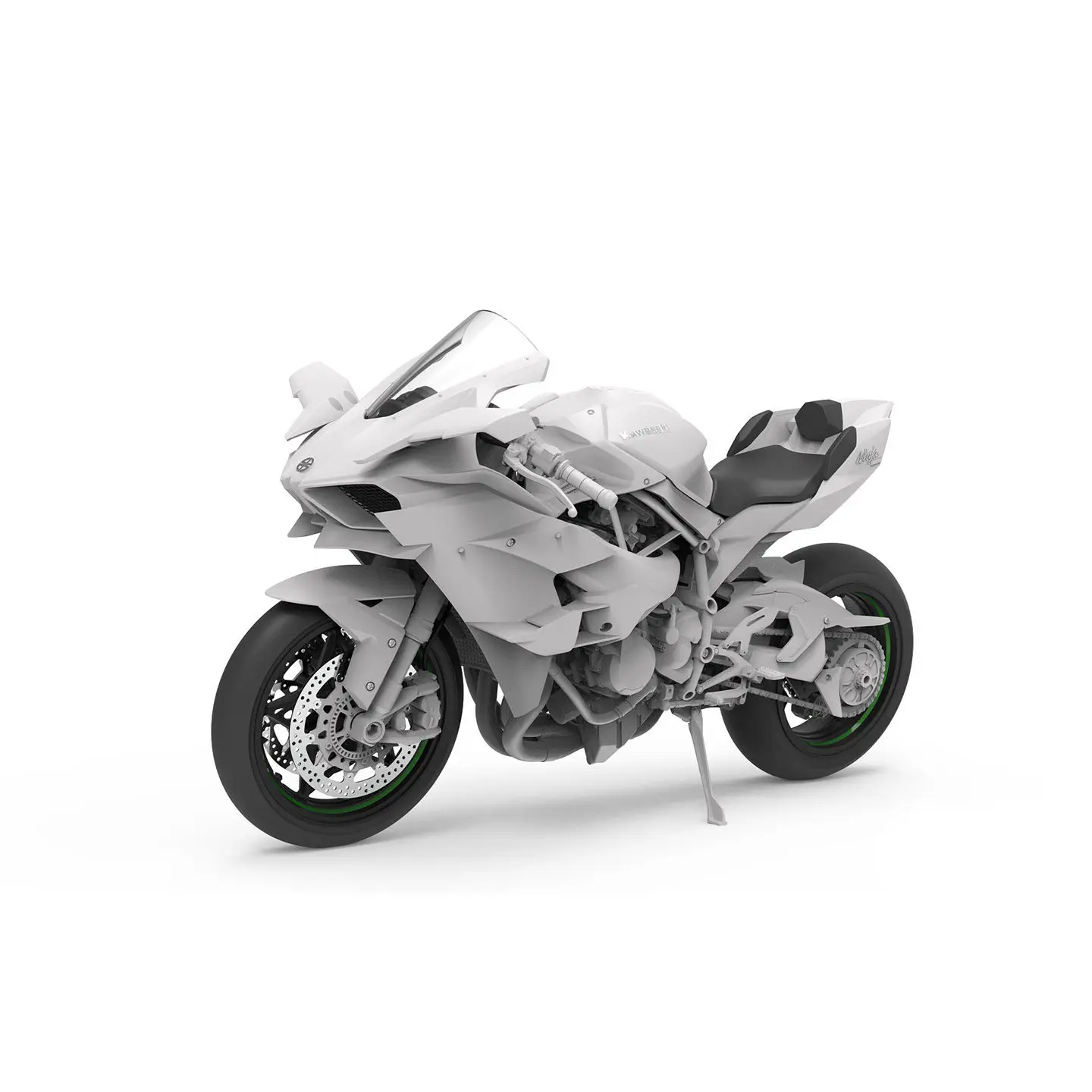 New MENG 1/9 Kawasaki Ninja H2R 2018 Motorcycle Assemble Model MT