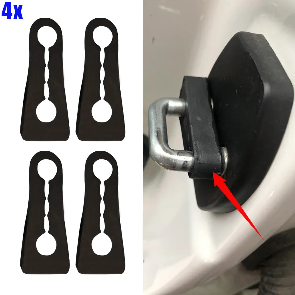 2-4 Pièces Amortisseur de Serrure de Porte Auto, Protection Anti-Choc et Anti-Bruit, Réduit le Bruit