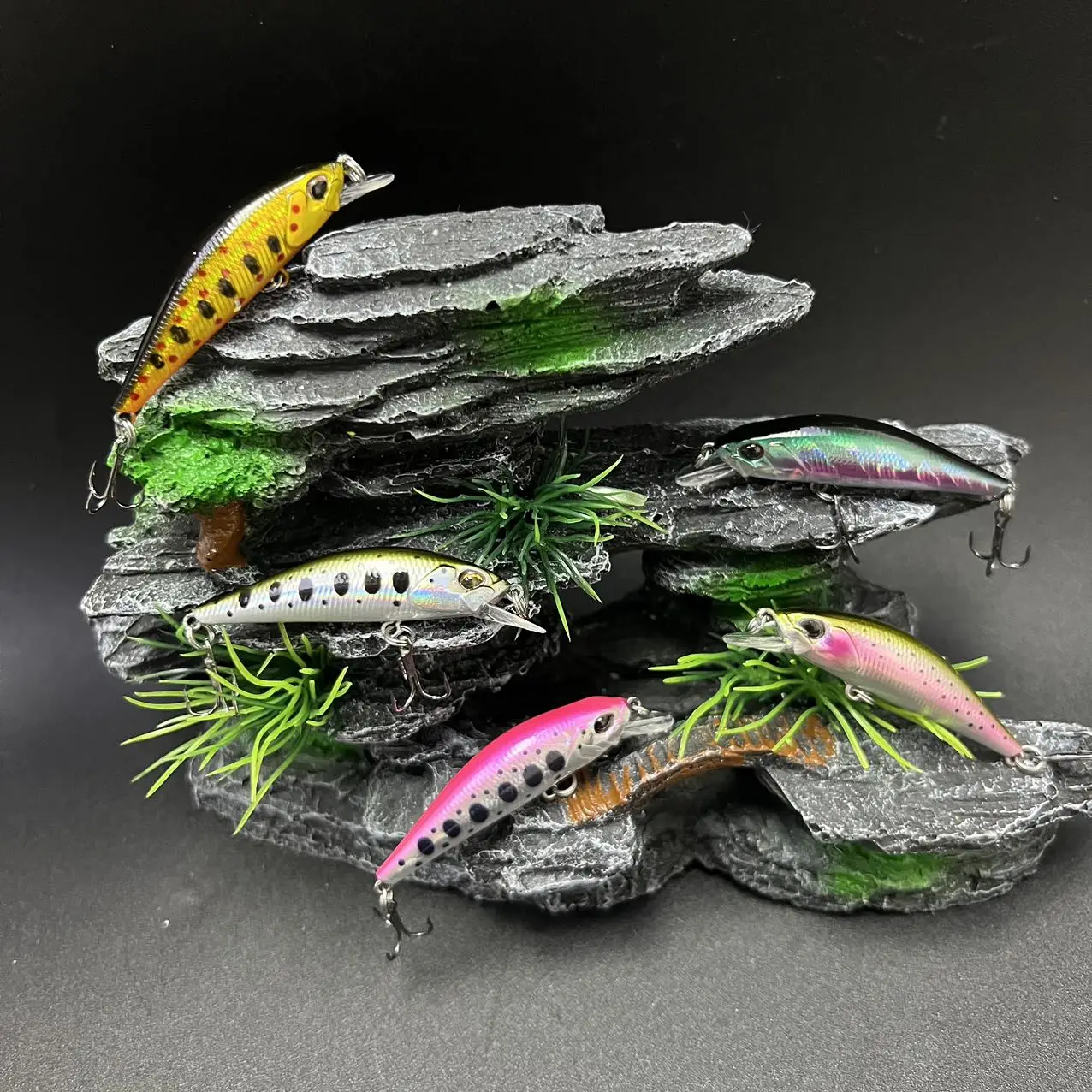 Minnow Fishing lures Jerkbaits 50mm 3.5g Trout Lure Mini Wobblers Sinking Minnow Pesca Spearhead ryuki River Bait Bass lure