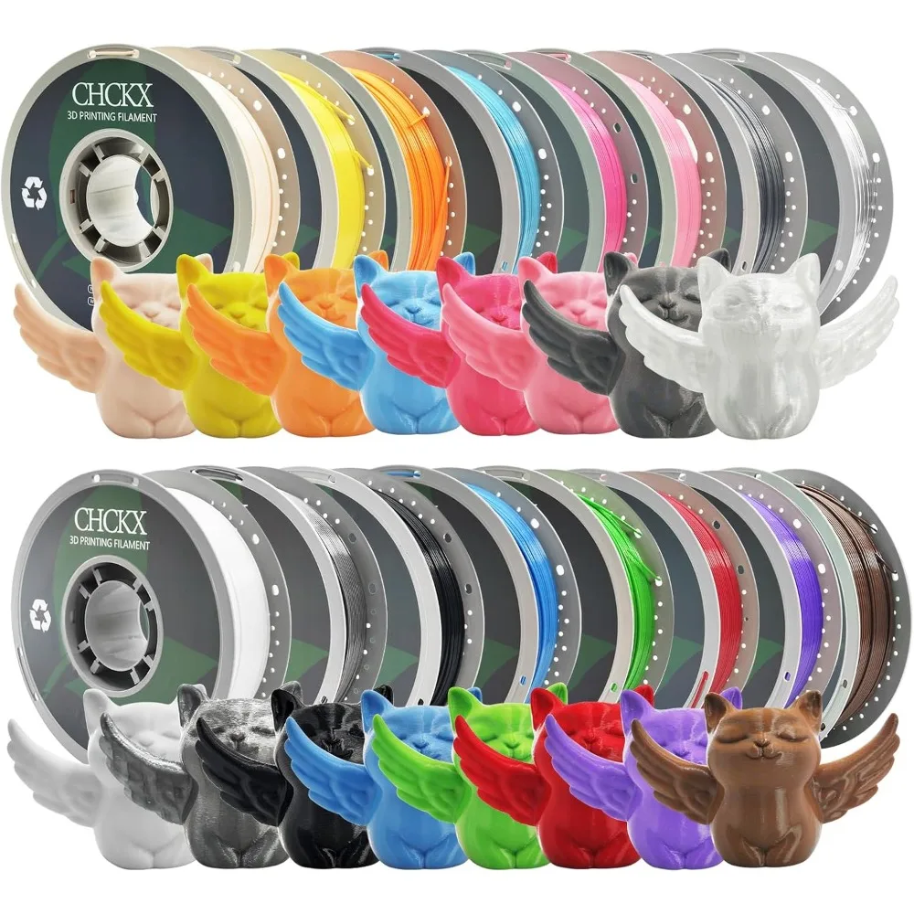 US Shipping Hot New PETG 3D Printer Filament 16 Rolls Multicolor Assortment 1.75mm 1kg Spool