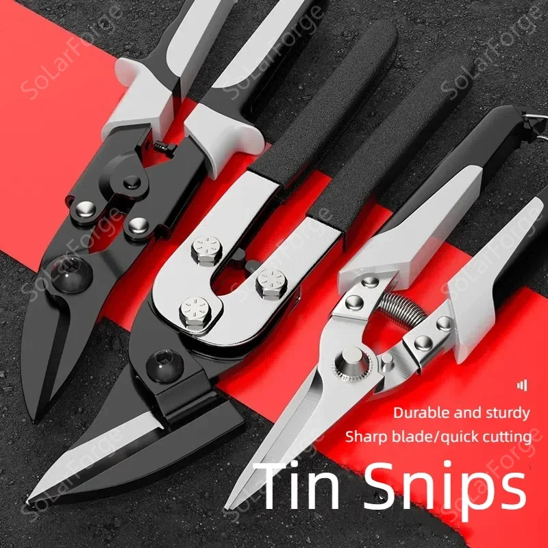 Professional Industrial Shears:Stainless Steel Scissors Tin Snips for Metal Sheet & PVC Pipe Cutting Motocycle repair