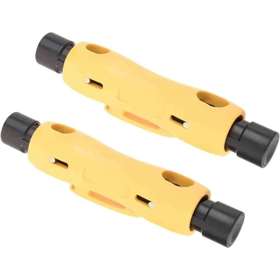 

2Pcs RG6 RG11 Coaxial Cable Stripper Double Ended Coax Stripping Wire Cutter for RG7 11 and RG59 6 or RG6