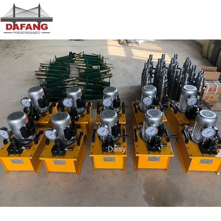 Double Acting Hydraulic Jacking System Suppliers 220V Single Phase 2.2KW Hydraulic Power Pack 20T Hydraulic Cylinder with Pump