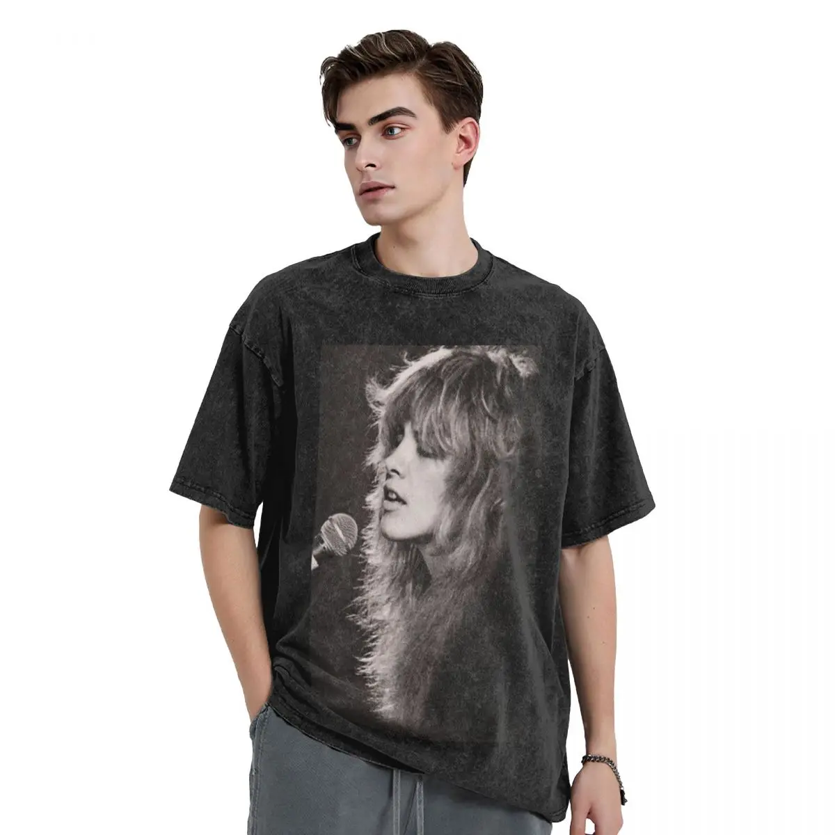 

Stevie Nicks Merch T-Shirt oversized t shirt Aesthetic clothing blanks mens champion t shirts