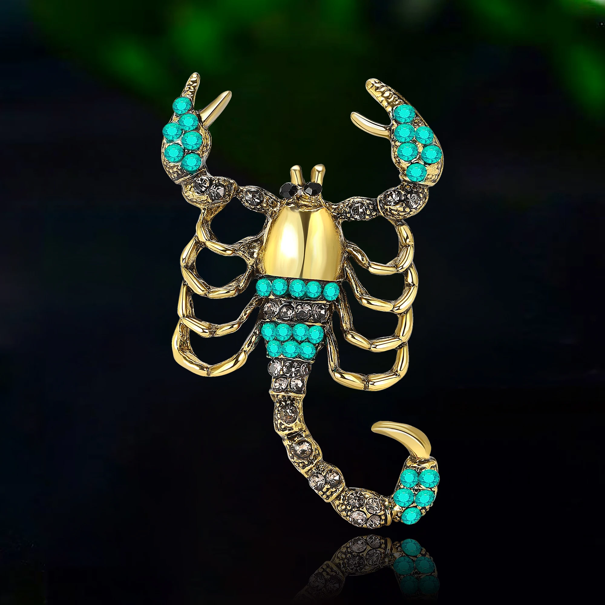 

Rhinestone Scorpion Brooches for Women Unisex Insect Pins Event Funny Luxury Gifts New Year Friends Backpack Jewelry Decoration