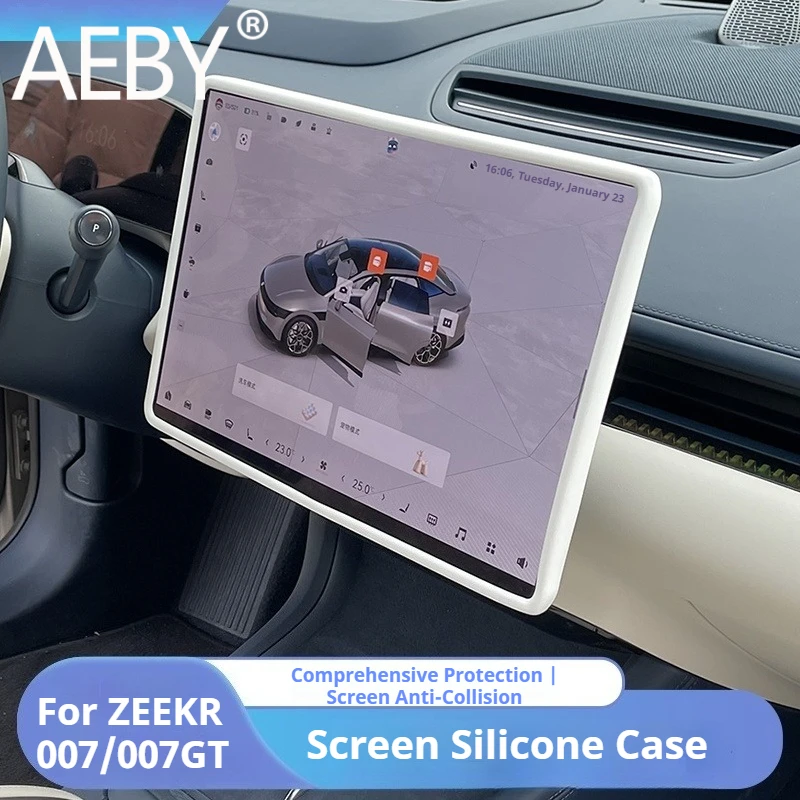 

AEBY For ZEEKR 007/007GT 2024 2025 Touch Screen Silicone Frame Cover Center Console Screen Protector Anti-Scratch Accessories