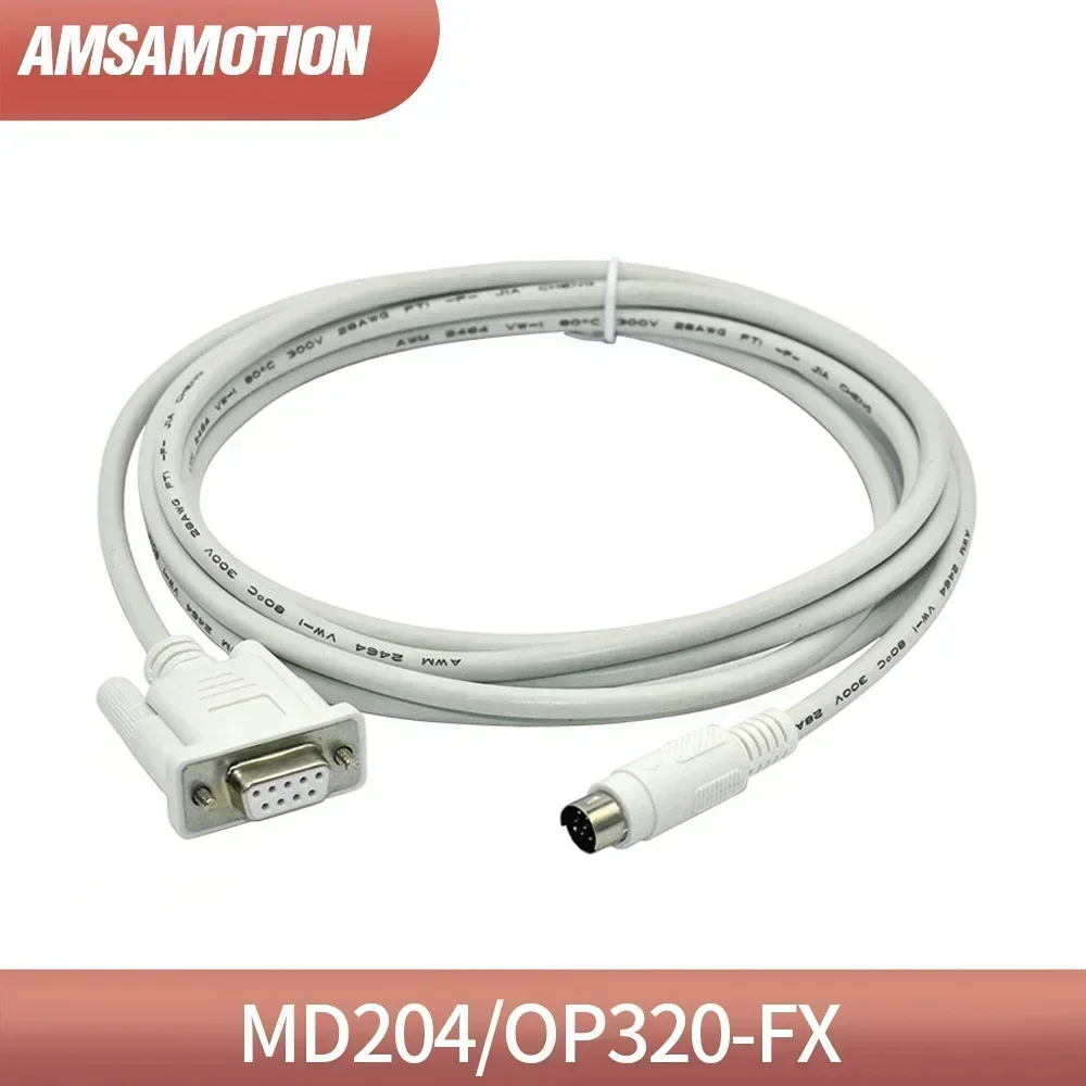 OP320-FX For Xinje MD204L OP320 OP320-A TG TH Touch Panel HMI Connect Mitsubishi FX Series PLC Programming Cable MD204-FX
