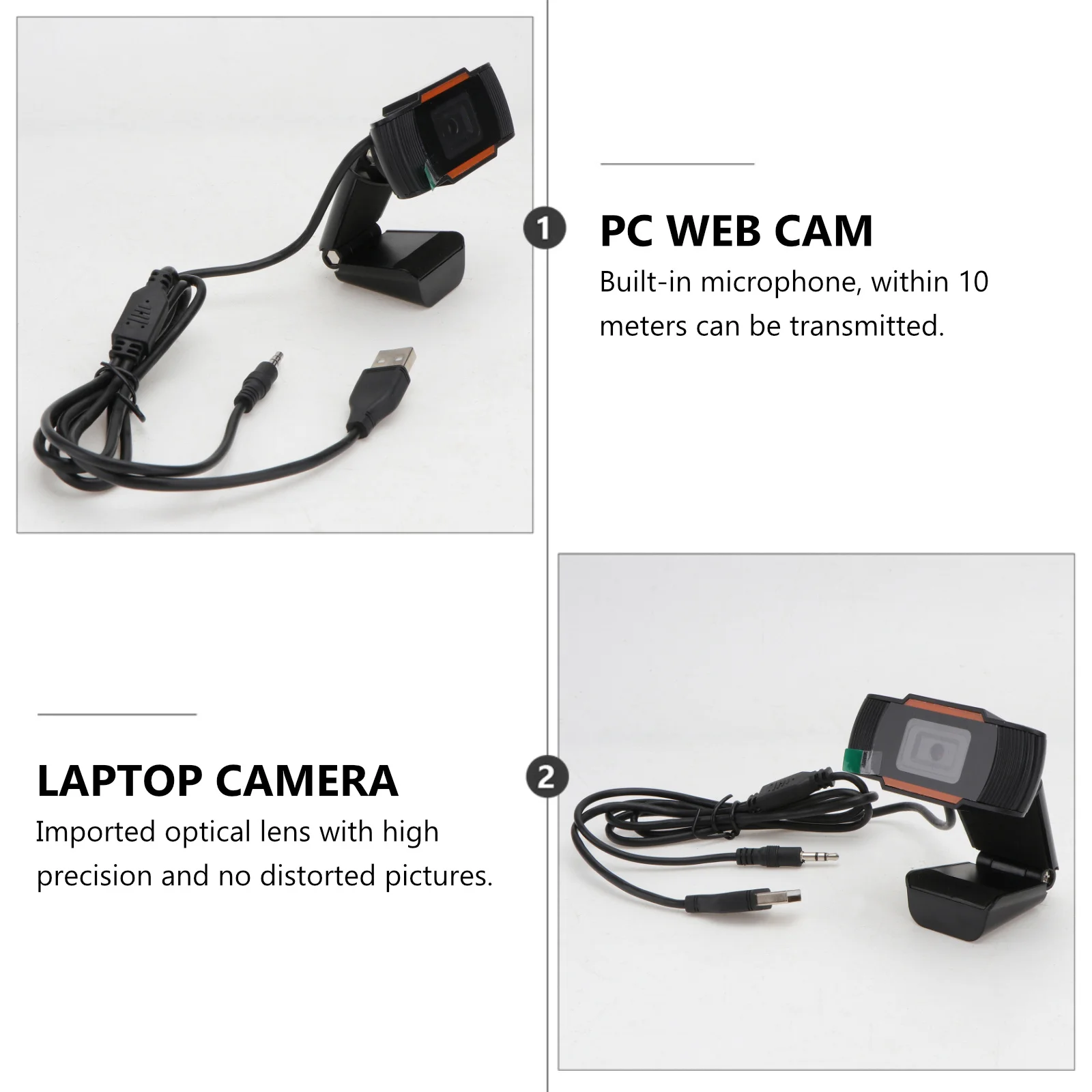 

Веб-камера высокой четкости 0,3 Мп, компьютерная камера, USB-камера для ноутбука, ПК, веб-камера, встроенный микрофон, регулируемый объектив на 45 градусов