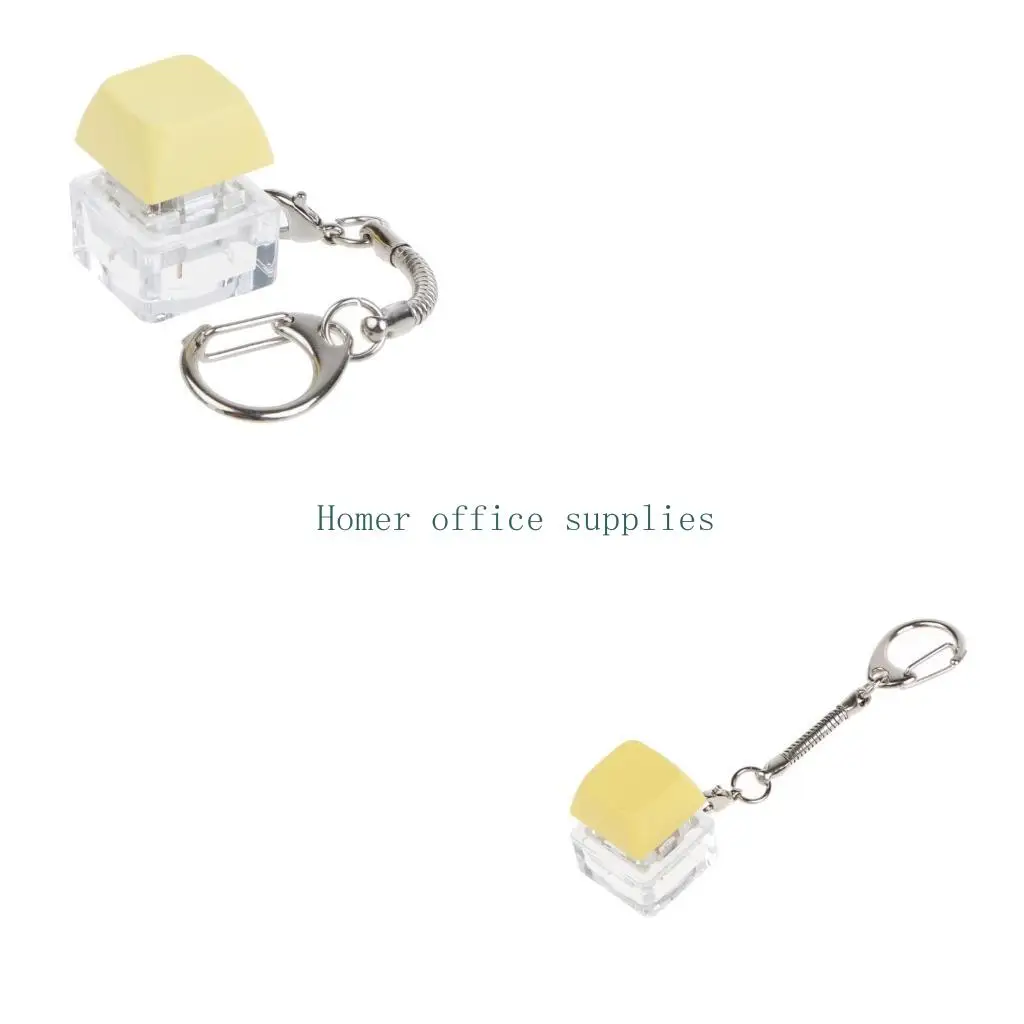 K43B Keyboard MX Switch Tester Switch Sampler Mechanical Keyboards 1-Key Switch Testing Tool Lightless Switch Keychain