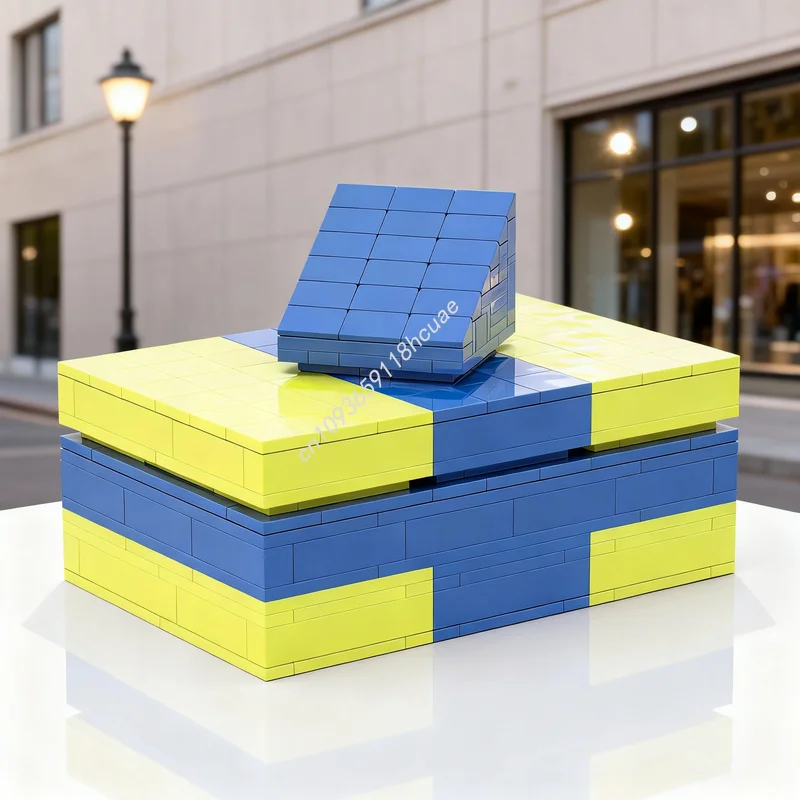 

Набор строительных блоков MOC, 421 деталь, улучшенная версия, сезонная рождественская модель, архитектурный конструктор, рождественский подарок, развивающая игрушка, кирпичики для детей