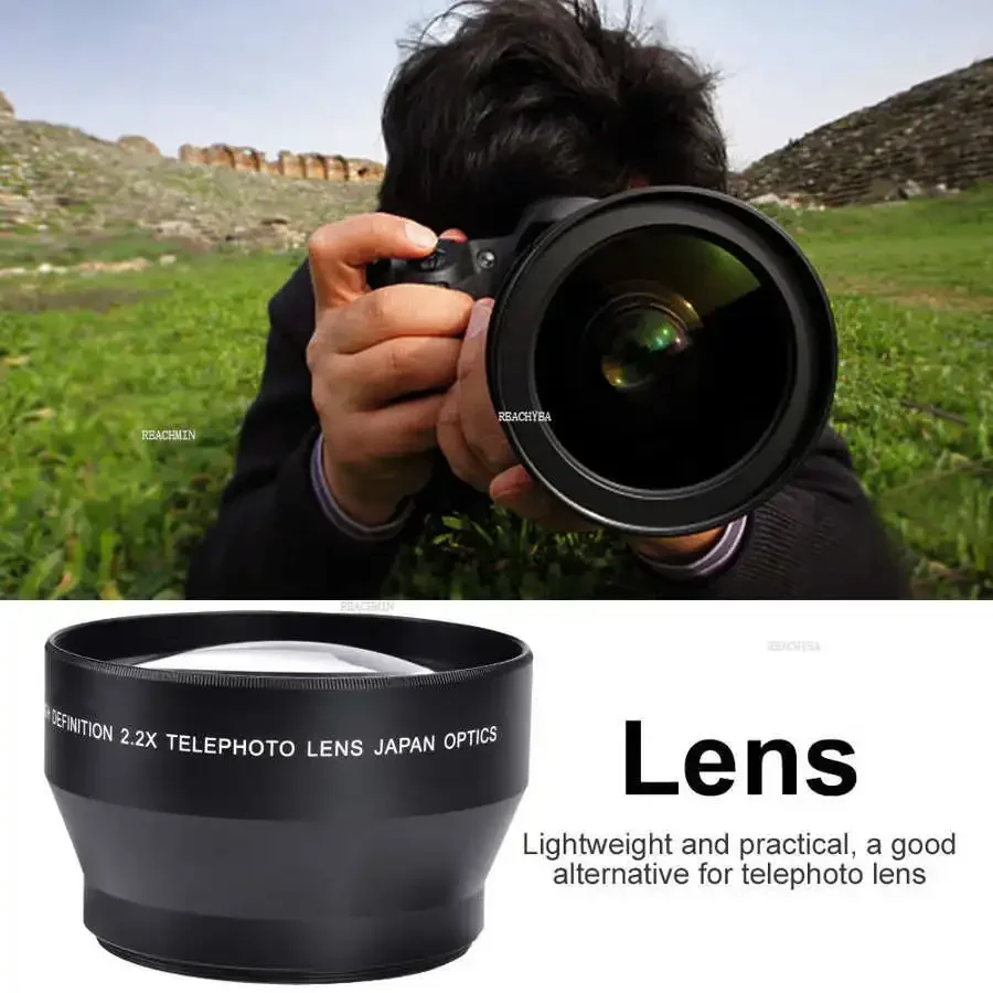 

Universal 67mm 2.2X Teleconverter Telephoto Lens Accessory for DSLR Cameras Teleconverter Telephoto Lens Camera Lens