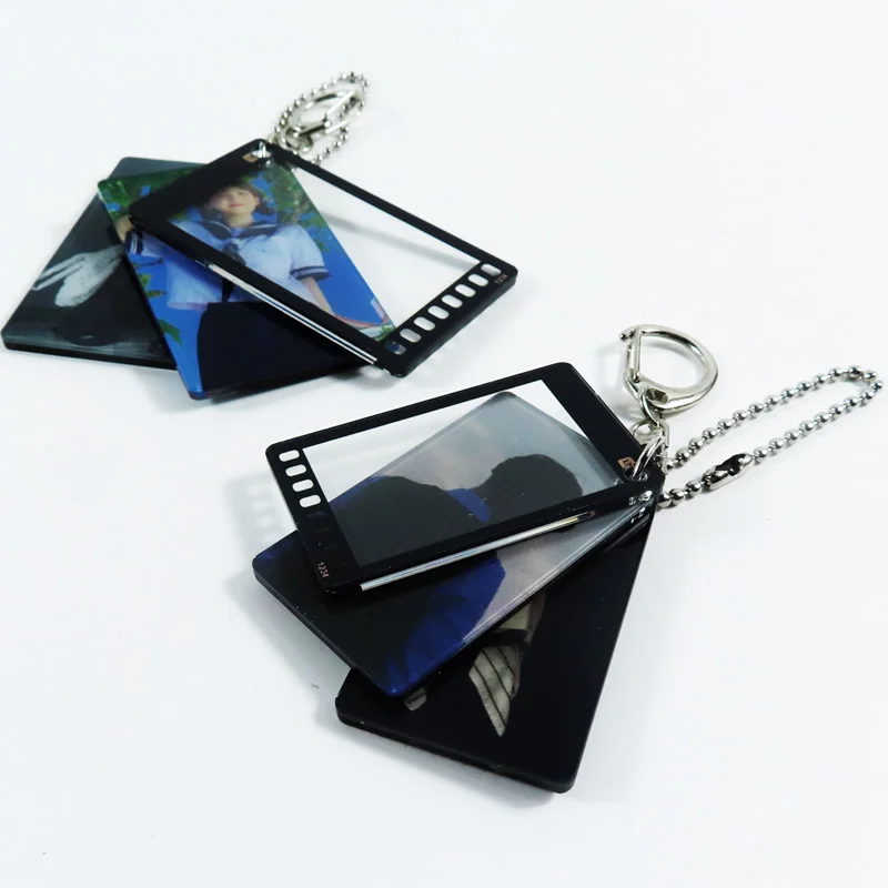 YSO Acrylic Keychain Custom Shaker Tide Star Kpop Charms Originality Fashion Hot Sale Delicacy Photograph Diamond Cutting