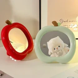 Kawaii Apple Makeup Mirror Cute Small Mirror  Student Dormitory Office Desktop Decor Portable Makeup Mirror for Women Wholesales