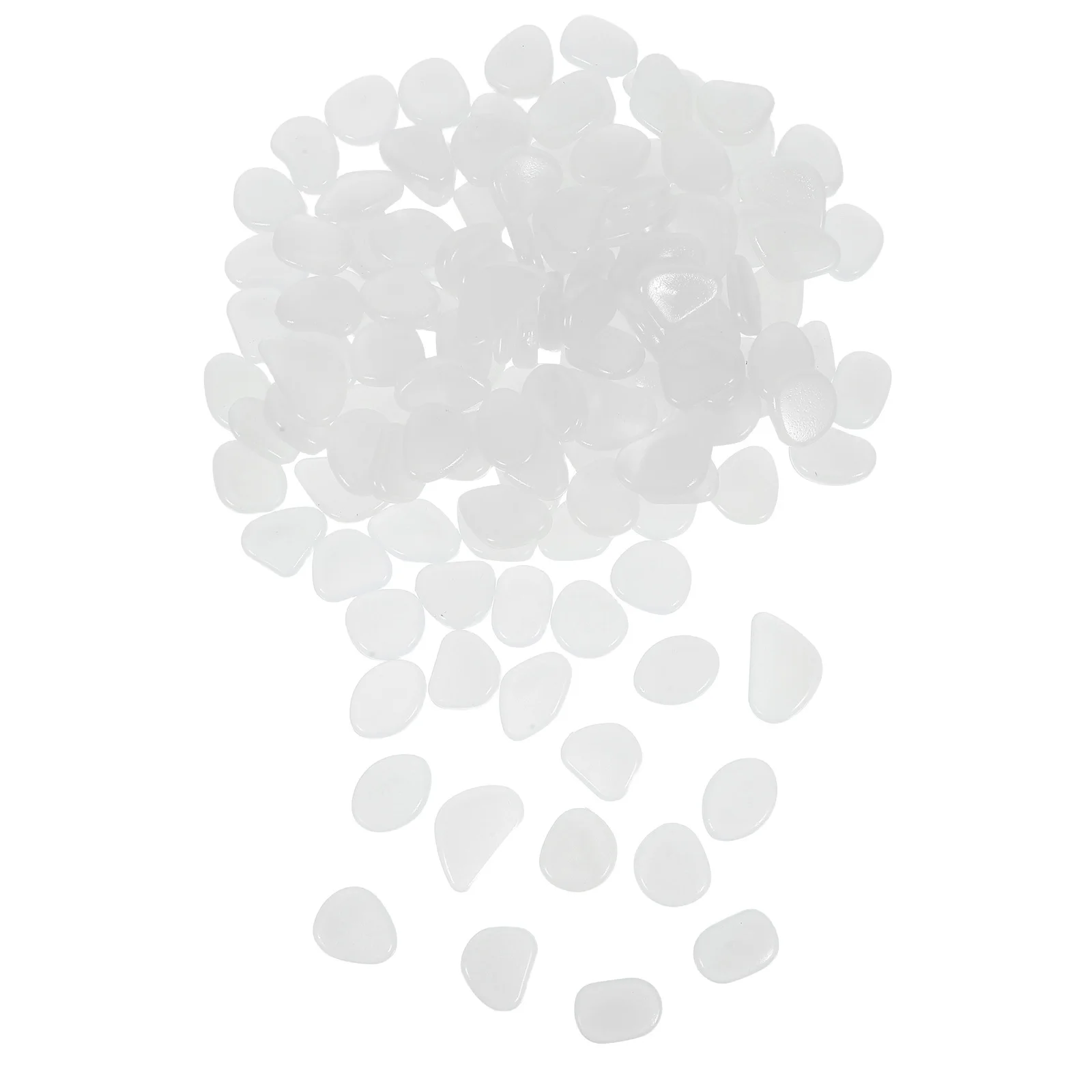 

200Pcs Glow Stones Artificial Luminous Aquarium Pebbles Glow in The Dark Fish Tank Landscape Decor Aquarium Rocks for Fish Tank