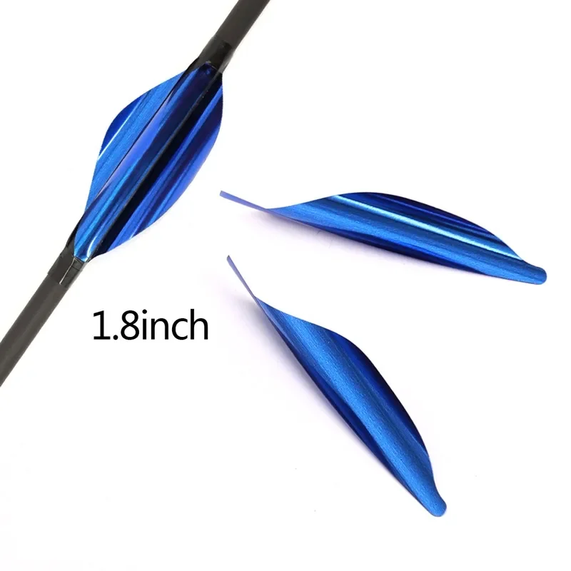 50pcs Archery 1.8inch Spin Vanes Spiral Feather Right Wing for shooting Accessories