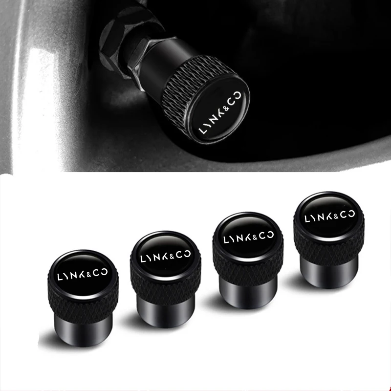 Car Wheel Tire Valve Stem Cap Cover Logo Sticker For Lynk&Co 01 03 07 GT 20 Z20 06 08 09 EMP 900 02 Z10 05 Lynk Co Accessories