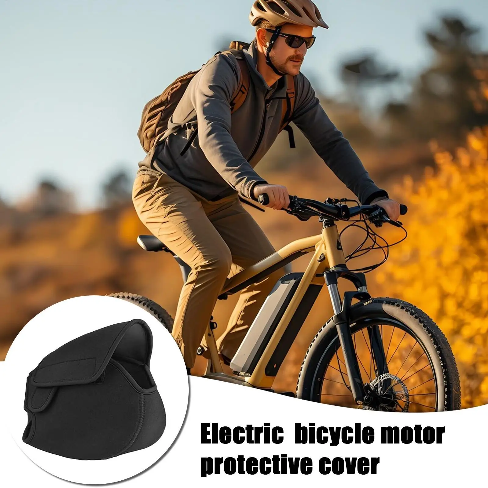 E-Bike Engine Cover Windproof Waterproof Protection Electric Bike Engine Protective Cover for Transportation Storage Garage