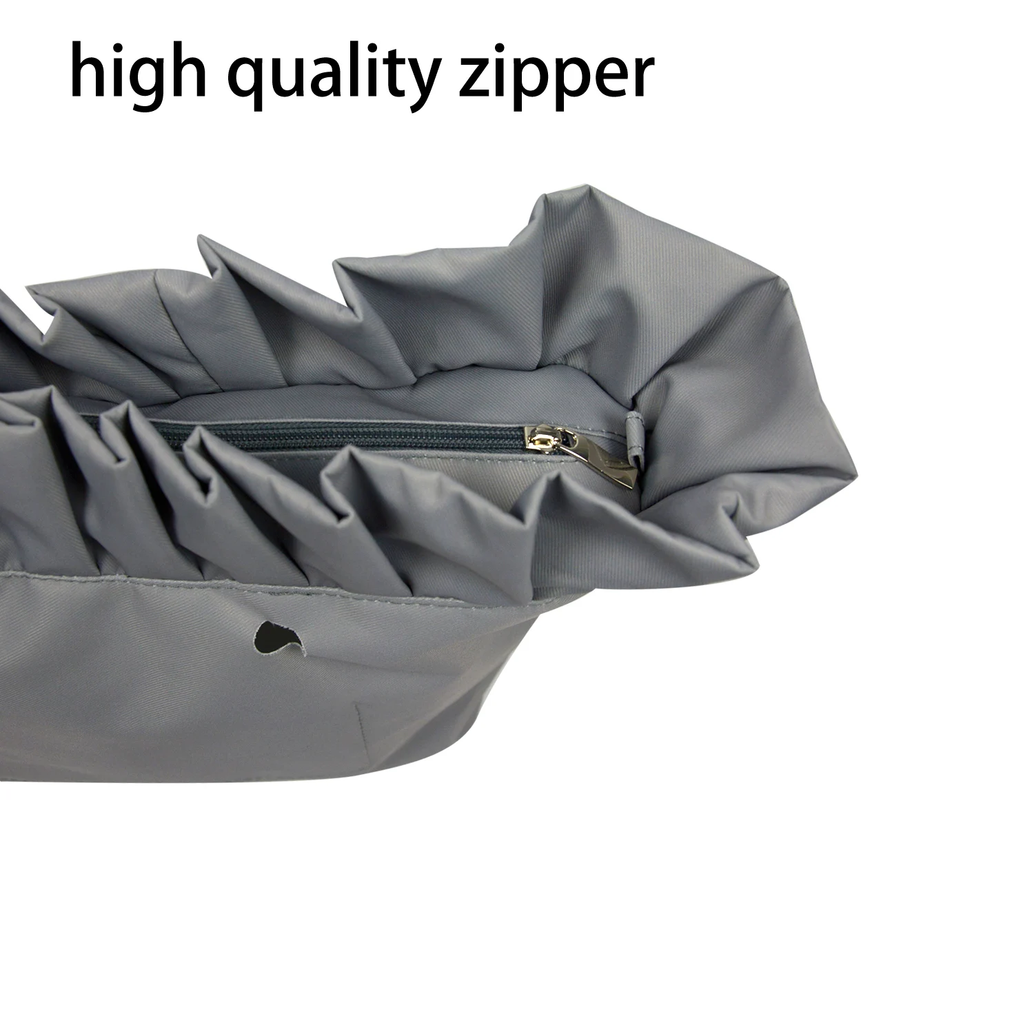 2025 New Urban Frill Pleat fold Inner Lining Insert Zipper Pocket Organizer for Big Urban Obag O Bag view 4