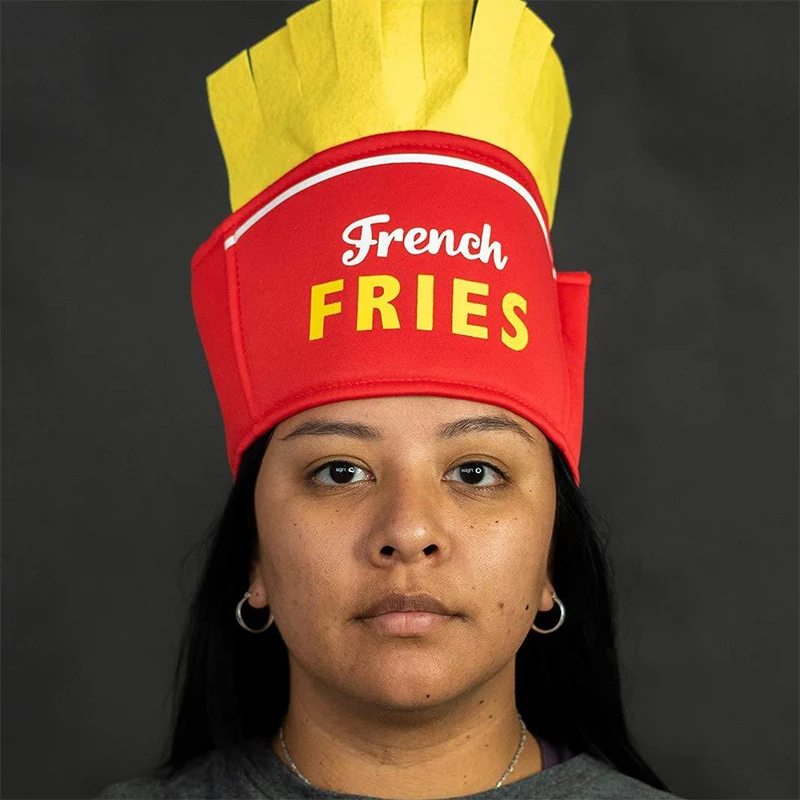 Chips Pommes Frites Hut Taco Sombrero Hüte für Erwachsene Tacos Stirnband für Fiesta Karneval Kostüm Requisite – Detail 5