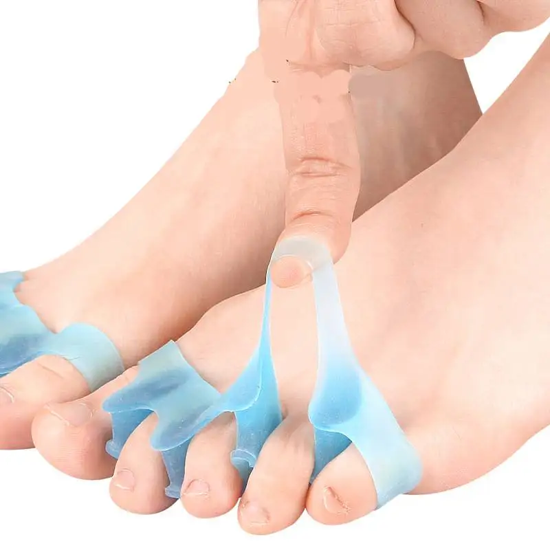 10pcs=5pairs Hot Protective Toes Separator Suitable Bunion Corrector Material Soft Gel Straightener Spacers Stretchers Care Tool